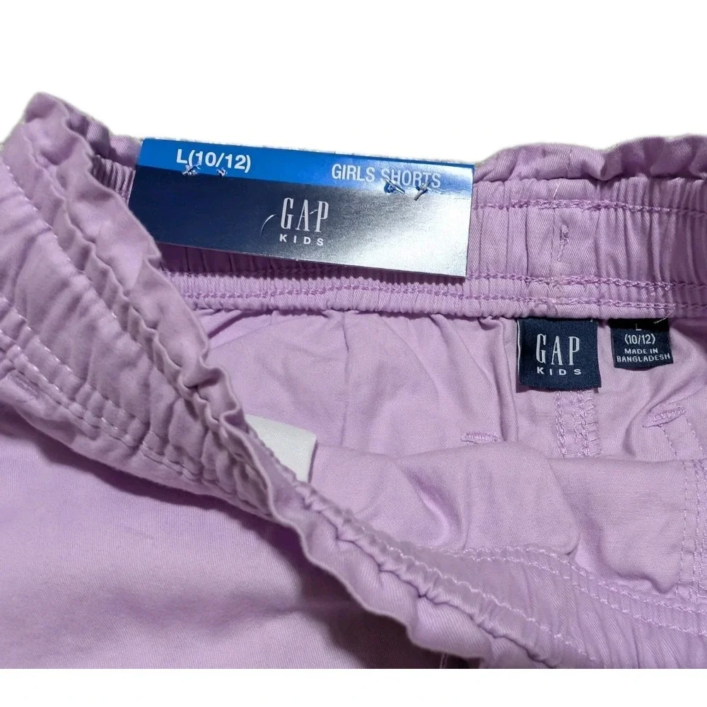 NWT Girls Gap Kids Lightweight‎ Classic Shorts With Drawstring Elastic Size M